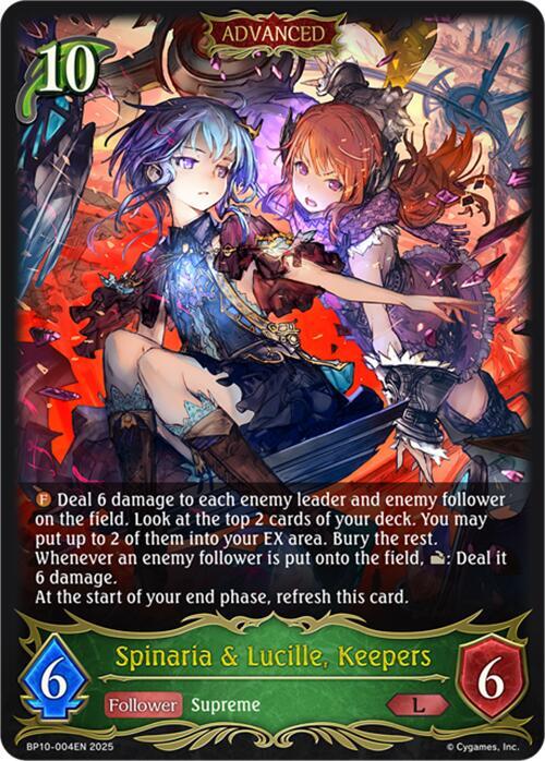 Spinaria & Lucille, Keepers (BP10-004EN) [Gods of the Arcana]