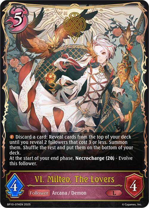 VI. Milteo, The Lovers (BP10-074EN) [Gods of the Arcana]