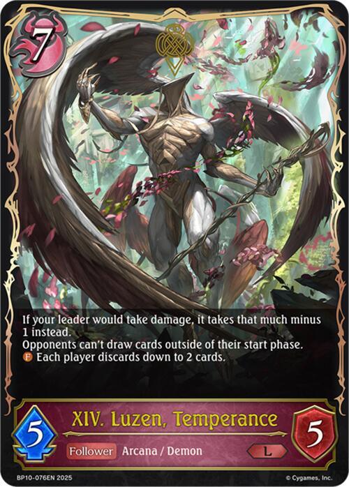 XIV. Luzen, Temperance (BP10-076EN) [Gods of the Arcana]