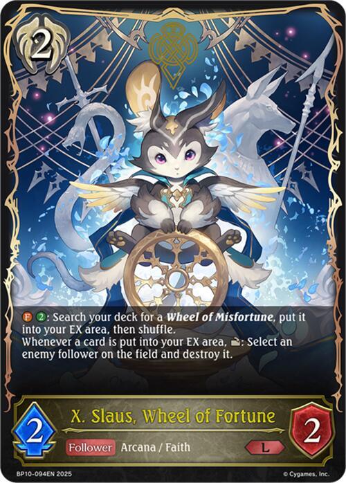 X. Slaus, Wheel of Fortune (BP10-094EN) [Gods of the Arcana]