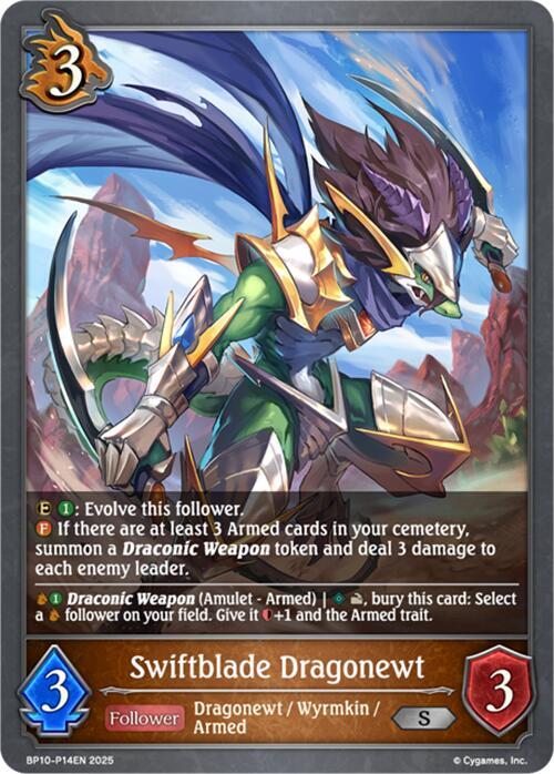 Swiftblade Dragonewt - P14 (Foil) (BP10 P14EN) [Gods of the Arcana]