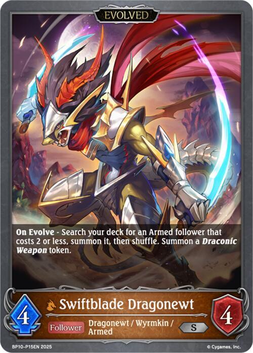Swiftblade Dragonewt (Evolved) - P15 (Foil) (BP10 P15EN) [Gods of the Arcana]