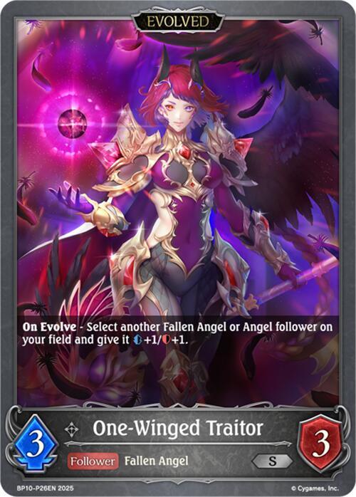 One-Winged Traitor (Evolved) - P26 (Foil) (BP10 P26EN) [Gods of the Arcana]