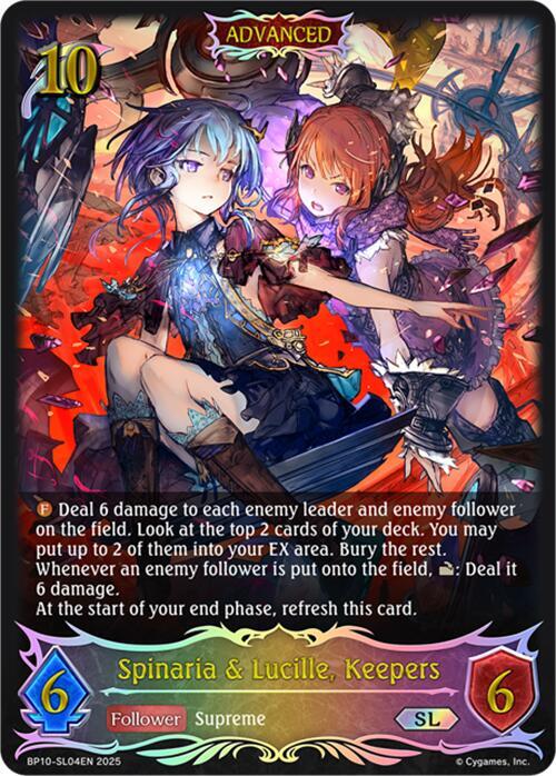 Spinaria & Lucille, Keepers (SL)  (BP10-SL04EN) [Gods of the Arcana]