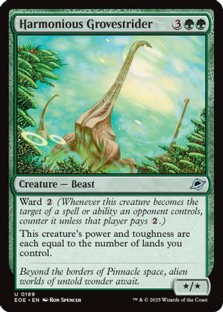 Harmonious Grovestrider  [Foil]  (EOE-189) - [Edge of Eternities] - Trinity Hobby