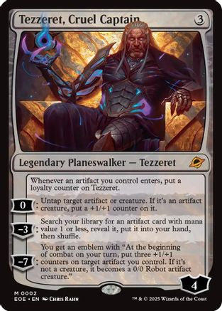 Tezzeret, Cruel Captain  [Foil]  (EOE-002) - [Edge of Eternities] - Trinity Hobby