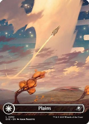 Plains (0262) (Borderless)  (EOE-262) - [Edge of Eternities] - Trinity Hobby