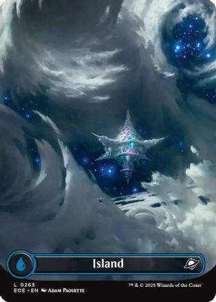 Island (0263) (Borderless)  (EOE-263) - [Edge of Eternities] - Trinity Hobby