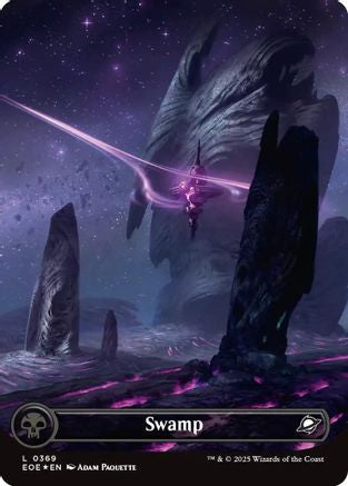 Swamp (0369) (Borderless) (Galaxy Foil)  [Foil]  (EOE-369) - [Edge of Eternities] - Trinity Hobby