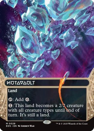 Mutavault (0028) (Borderless)  [Foil]  (EOS-028) - [Edge of Eternities: Stellar Sights] - Trinity Hobby