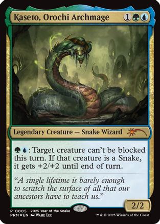 Kaseto, Orochi Archmage (Year of the Snake 2025)  [Foil]  (SSP-005) - [Standard Showdown Promos] - Trinity Hobby