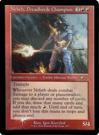 Neheb, Dreadhorde Champion (Retro Frame)  [Foil]  (SLD-857) - [Secret Lair Drop Series] - Trinity Hobby