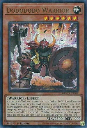 Dodododo Warrior [DUAD-EN004] - Duelist's Advance 1st Edition - Ultra Rare - Trinity Hobby