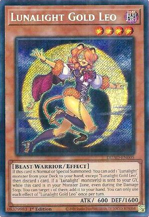 Lunalight Gold Leo [DUAD-EN005] - Duelist's Advance 1st Edition - Secret Rare - Trinity Hobby