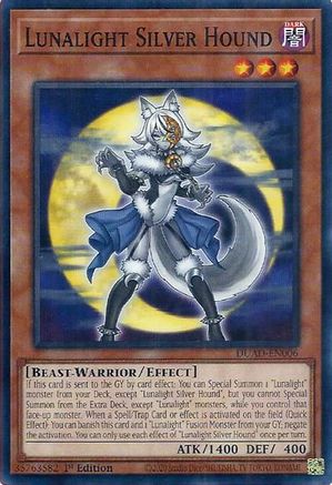 Lunalight Silver Hound [DUAD-EN006] - Duelist's Advance 1st Edition - Common / Short Print - Trinity Hobby