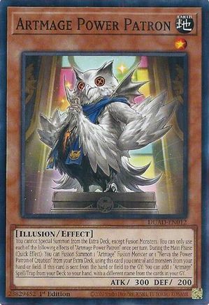 Artmage Power Patron [DUAD-EN012] - Duelist's Advance 1st Edition - Common / Short Print - Trinity Hobby