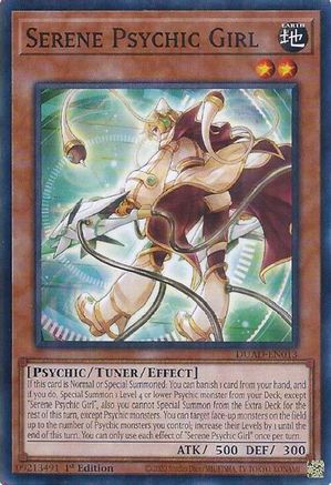 Serene Psychic Girl [DUAD-EN013] - Duelist's Advance 1st Edition - Common / Short Print - Trinity Hobby