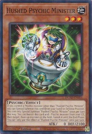 Hushed Psychic Minister [DUAD-EN014] - Duelist's Advance 1st Edition - Common / Short Print - Trinity Hobby
