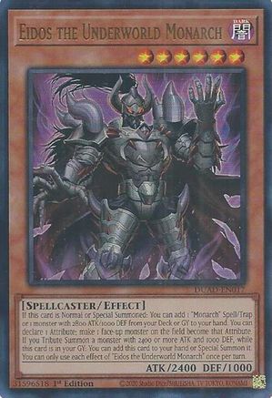 Eidos the Underworld Monarch [DUAD-EN017] - Duelist's Advance 1st Edition - Ultra Rare - Trinity Hobby