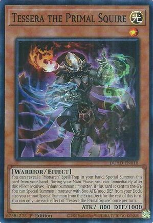 Tessera the Primal Squire [DUAD-EN018] - Duelist's Advance 1st Edition - Super Rare - Trinity Hobby