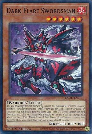 Dark Flare Swordsman [DUAD-EN019] - Duelist's Advance 1st Edition - Common / Short Print - Trinity Hobby
