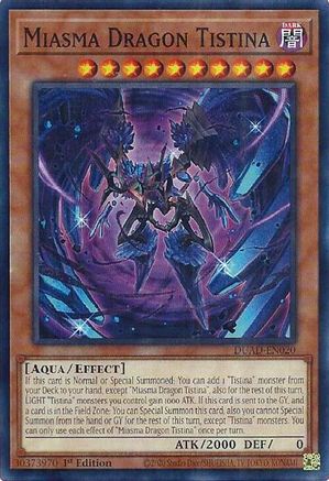 Miasma Dragon Tistina [DUAD-EN020] - Duelist's Advance 1st Edition - Common / Short Print - Trinity Hobby