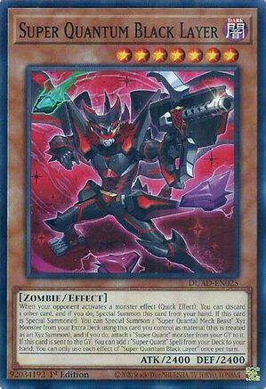Super Quantum Black Layer [DUAD-EN025] - Duelist's Advance 1st Edition - Common / Short Print - Trinity Hobby