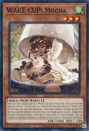 WAKE CUP! Mocha [DUAD-EN028] - Duelist's Advance 1st Edition - Common / Short Print - Trinity Hobby