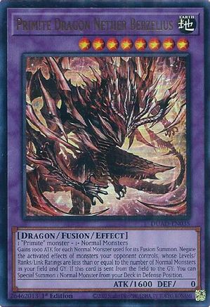 Primite Dragon Nether Berzelius [DUAD-EN035] - Duelist's Advance 1st Edition - Ultra Rare - Trinity Hobby