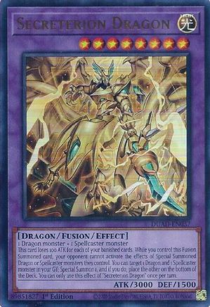 Secreterion Dragon [DUAD-EN037] - Duelist's Advance 1st Edition - Ultra Rare - Trinity Hobby