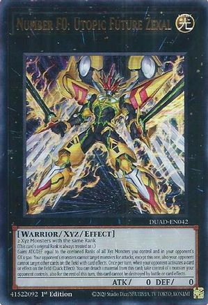 Number F0: Utopic Future Zexal [DUAD-EN042] - Duelist's Advance 1st Edition - Ultra Rare - Trinity Hobby