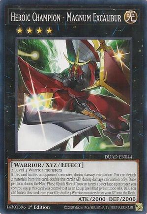 Heroic Champion - Magnum Excalibur [DUAD-EN044] - Duelist's Advance 1st Edition - Common / Short Print - Trinity Hobby