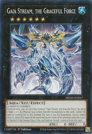 Gaia Stream, the Graceful Force [DUAD-EN047] - Duelist's Advance 1st Edition - Common / Short Print - Trinity Hobby