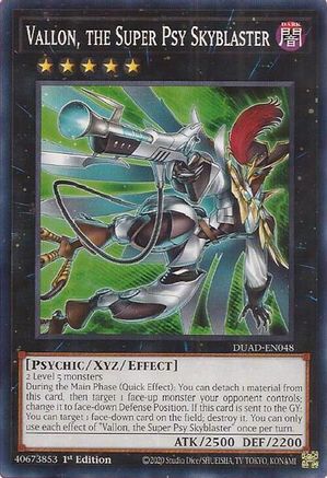 Vallon, the Super Psy Skyblaster [DUAD-EN048] - Duelist's Advance 1st Edition - Common / Short Print - Trinity Hobby