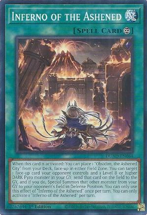 Inferno of the Ashened [DUAD-EN064] - Duelist's Advance 1st Edition - Common / Short Print - Trinity Hobby