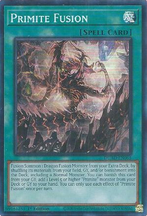 Primite Fusion [DUAD-EN065] - Duelist's Advance 1st Edition - Super Rare - Trinity Hobby