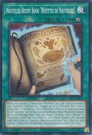 Nouvelles Recipe Book "Recettes de Nouvellez" [DUAD-EN067] - Duelist's Advance 1st Edition - Common / Short Print - Trinity Hobby