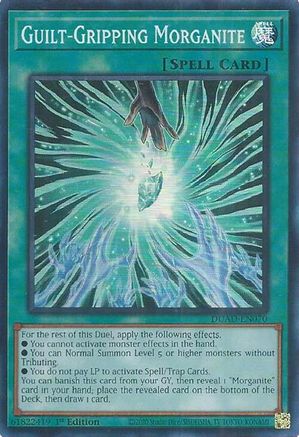 Guilt-Gripping Morganite [DUAD-EN070] - Duelist's Advance 1st Edition - Super Rare - Trinity Hobby