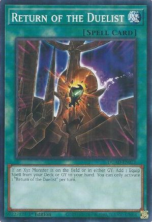 Return of the Duelist (card) [DUAD-EN071] - Duelist's Advance 1st Edition - Common / Short Print - Trinity Hobby