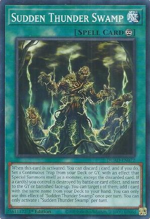 Sudden Thunder Swamp [DUAD-EN072] - Duelist's Advance 1st Edition - Common / Short Print - Trinity Hobby