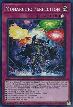 Monarchic Perfection [DUAD-EN076] - Duelist's Advance 1st Edition - Super Rare - Trinity Hobby