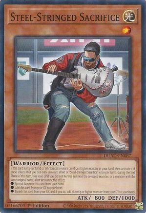 Steel-Stringed Sacrifice [DUAD-EN087] - Duelist's Advance 1st Edition - Common / Short Print - Trinity Hobby