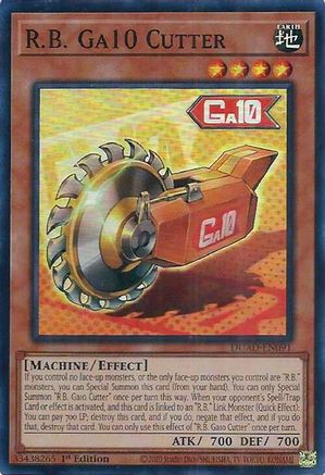 R.B. Ga10 Cutter [DUAD-EN091] - Duelist's Advance 1st Edition - Super Rare - Trinity Hobby