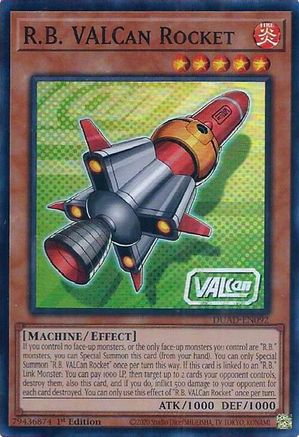 R.B. VALCan Rocket [DUAD-EN092] - Duelist's Advance 1st Edition - Super Rare - Trinity Hobby