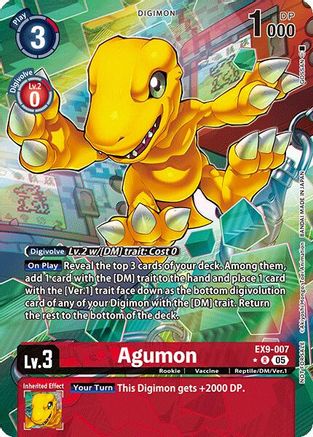 Agumon (Digital Monster Day Commemoration Event Winner) (EX9-007) - [Digimon Promotion Cards] Foil - Trinity Hobby