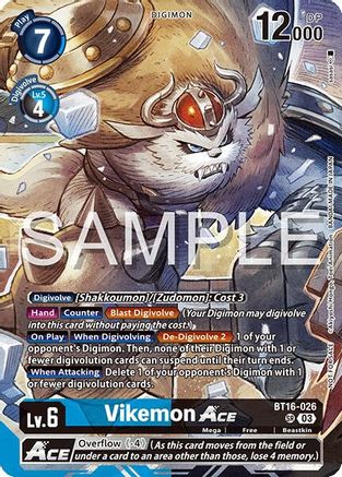Vikemon ACE (Cyber Eden Release Event Participant) (BT16-026) - [Cyber Eden]