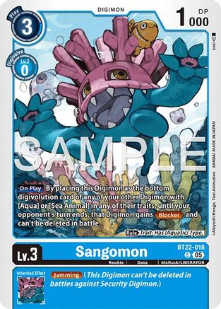 Sangomon (BT22-018) - [Cyber Eden] - Trinity Hobby