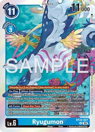 Ryugumon (BT22-027) - [Cyber Eden] Foil - Trinity Hobby