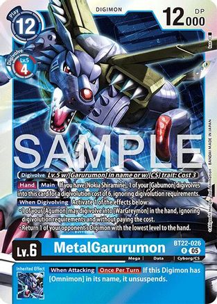 MetalGarurumon (BT22-026) - [Cyber Eden] Foil - Trinity Hobby
