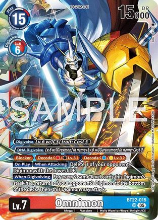 Omnimon (BT22-015) - [Cyber Eden] Foil
